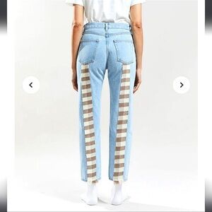 Still Here Tate High Rise Straight Leg Jeans in Vintage Blue Size 28 100% Cotton